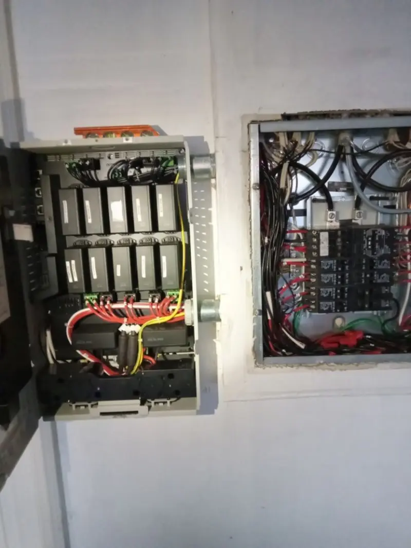 Electrical panel upgrade completed for Security Camera Wiring in Holbrook